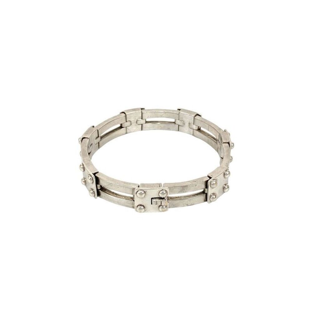 Hermès Gate Motif Silver 925 Bracelet - Picture 2 of 7